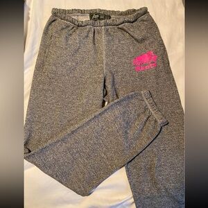 Roots Sweatpants with Hot Pink Logo